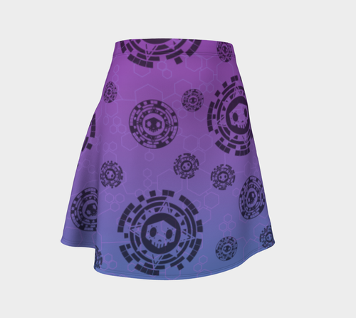 Calavera Hacker Flare Skirt